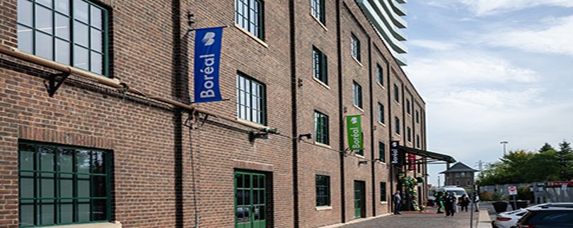Collège Boréal — indoor rain-plan venue in the Distillery District