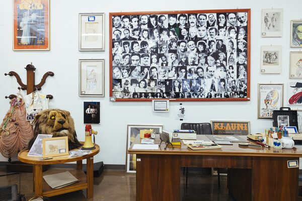 A re-creation of filmmaker Frederico Fellini's office is displayed with the Fellini Forever collection.JenniferRoberts/The Globe and Mail