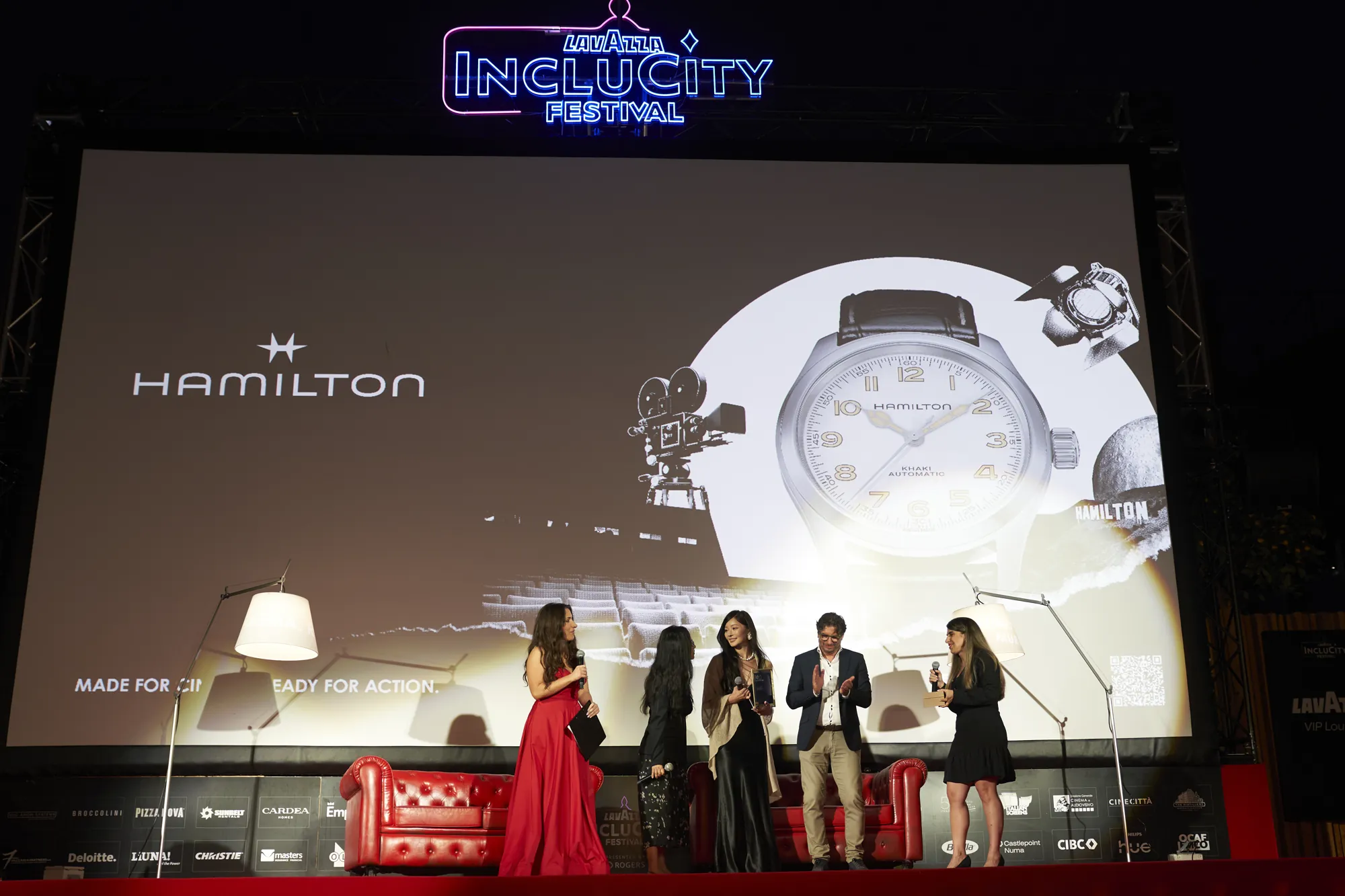 Hamilton activation at the Lavazza IncluCity Festival