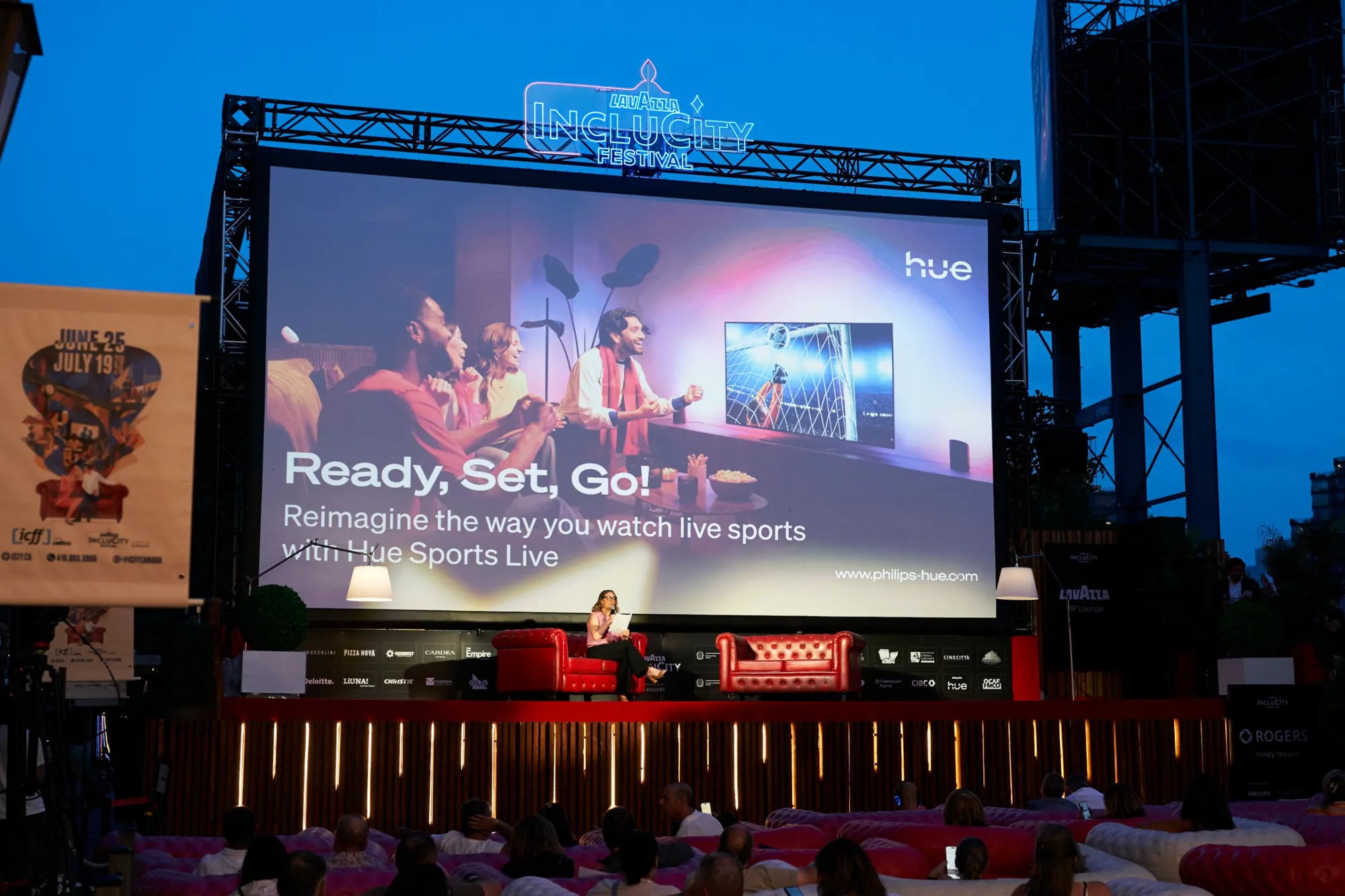 Philips Hue activation at the Lavazza IncluCity Festival
